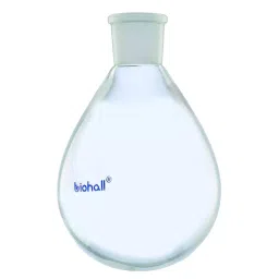 Biohall 3000 ml Clear Borosilicate Glass 3.3 Round Bottom Florentine Flask, BLS.1221.11 image 1