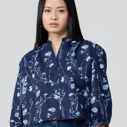20Dresses Floral Print Mandarin Collar Shirt Style Top-picture-27