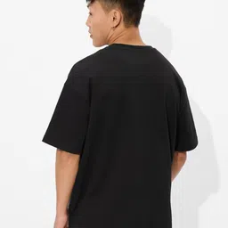 The Souled Store Men Graphic Printed Round Neck Cotton Oversized T-shirt image 5