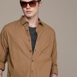 WROGN Pure Cotton Slim Fit Casual Shirt-picture-48