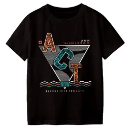 CODEZ Boys Round Neck Graphic Printed T-shirt image 1