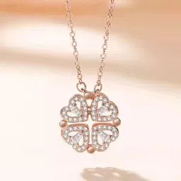 SALTY Heart Magnetic Clover Necklace image 5