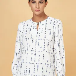 Annabelle by Pantaloons White Printed Top-picture-25