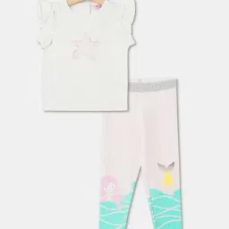 R&B Kids Multicolor Printed Regular Fit Top & Pants Set-picture-19