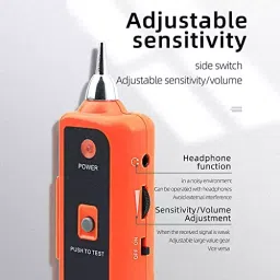 amicitools Amici Tools Wire Tracker or Cable Break Point Tester ABS Plastic Orange for RJ45 & RJ11 Up to 3 Km Range 0704ATJUOU8 image 5