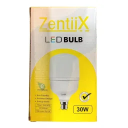 Zentiix 30 W LED Bulb Round Shape Plastic Corded Electric Natural White for Outdoor & Indoor Use image 2