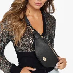 Guess Black Belt Bag-image-35