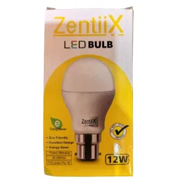 Zentiix 12 W LED Bulb Round Shape Plastic Corded Electric Natural White for Outdoor & Indoor Use image 2