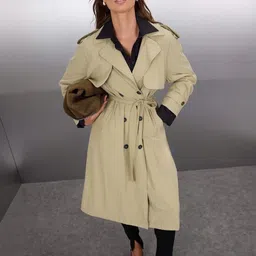 Trendyol Women Double Breasted Notched Collar Overcoat-picture-33