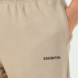 Styli Men Open Hem Relaxed Fit Jogger with Minimal Print image 4