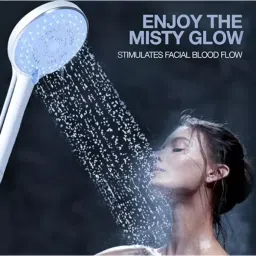 Cliquin 24L x 10W cm Round Shape ABS Plastic Silver Color Wall Mount Hand Shower, KSHS2310 image 3