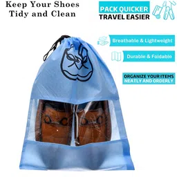 Aura Blue Set of 6 Regular Shoes Organiser Organisers image 4