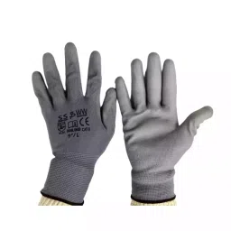 Generic Medium Latex Red Palm Coated Hand Gloves image 1