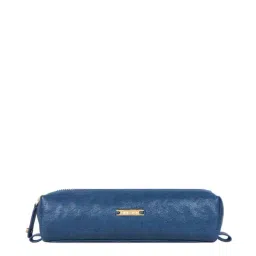 Hidesign Bilbo Burnt Goat Sapphire Little Precious Blue Leather Solid Stationery Pouch image 1