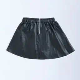 Y&F Kids by Westside Black High-Rise Leather Skirt image 4