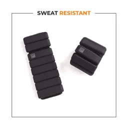 Flexnest Flexbangle Wrist & Ankle Weights Set Free Size, Pack of 2, 1 Pound Each - Black image 4