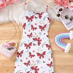 Miss & Chief Girls Floral Printed Sheath Mini Dress-picture-25