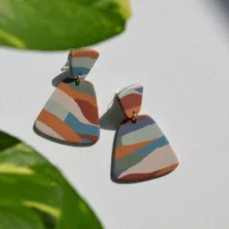 VMA PLAY FASHION Set Of 2 Contemporary Drop Earrings-picture-30