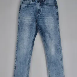 YOUMAA Mild Washed Stretchable Denim Jeans - Blue-picture-23