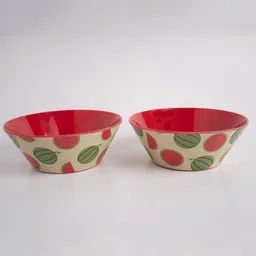 Superware Melamine Kids Snack Bowl 5.5" Water Melon -Red (Set Of 2) image 4