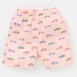 Babyhug Cotton Knit Boxers Checks & Cars Print Pack of 3 - Blue & Pink image 5