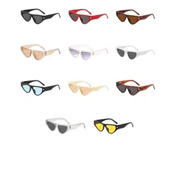 AUGEN Unisex Brown Lens & Brown Cateye Sunglasses with-picture-36