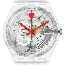 Swatch Women Printed Dial & Textured Straps Analogue Watch SO28Z129 image 5