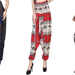 narnari Printed Rayon Women Harem Pants-picture-12