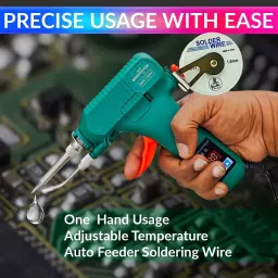 amicitools Amici Tools Electric Soldering Iron 80 W 220 VAC with Adjustable Temperature, Solder Wire & Solder Feeder image 2