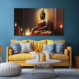 The Castle Decor Brown 5 Piece Wood Other Wall Paintings-picture-28