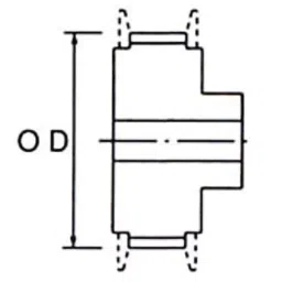 Mitsuboshi Super Torque Timing Pulley S5M B Type 57.3 mm, P36-S5M-0150B image 4