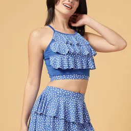 CUKOO Printed Padded Swim Bikini Set image 3