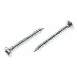 RS PRO Pozidriv Countersunk Steel Wood Screw Bright Zinc Plated, No. 6 Thread, 1.25in Length (Pack of 250)-picture-51