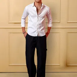 Moda Rapido Men Textured Spread Collar Casual Shirt image 3