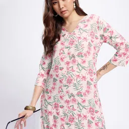 Anouk Rustic Floral Printed Straight Kurta image 1