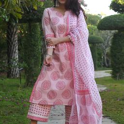 Moda Rapido Ethnic Motifs Printed Notch Neck Straight Kurta With Palazzo And Dupatta-picture-40