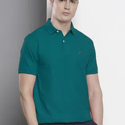 MERRIMENT Men Solid Polo Collar Cotton T-shirt-picture-11