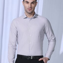 Blackberrys Men India Slim Cotton Checked Casual Shirt-picture-14