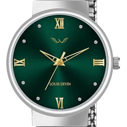 LOUIS DEVIN Men Embellished Dial & Wrap Around Straps Analogue Watch LD-GR078-GRN-CH image 5