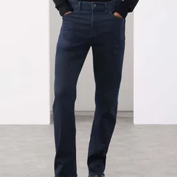 Marks & Spencer Men Italian Soft Touch Straight Fit Mid-Rise Jeans-picture-54