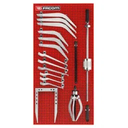 Facom Hydraulic Bearing Puller, 4t Force, 16-Piece, U.J2-image-1