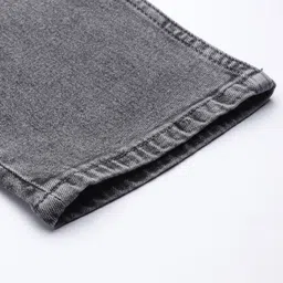 Mast & Harbour Men Charcoal Grey Carrot Fit Light Fade Stretchable Jeans image 4