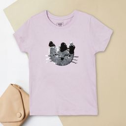 max Girls Graphic Printed Round Neck Cap Sleeves Regular Fit Pure Cotton T-Shirt-picture-39