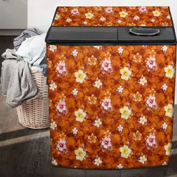 The Furnishing Tree Orange PVC Washing Machine Covers-picture-38