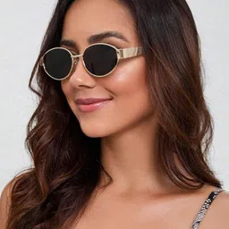 HAYDEN haiza Unisex Black Lens & Black Round Sunglasses with-picture-25