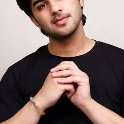 Divine souvenirs Women Alloy Zodiac Stone Elasticated Bracelet image 5