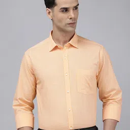 Park Avenue Slim Fit Micro Checks Pure Cotton Formal Shirt image 5