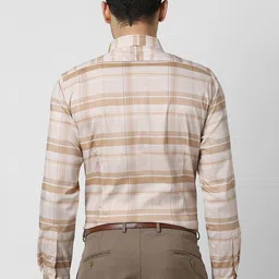 Van Heusen Checked Long Sleeves Opaque Slim Fit Formal Shirt image 4