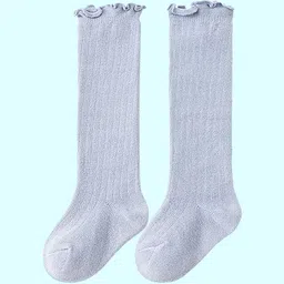 SYGA Kids Soft & Cozy Cotton Patterned Above Knee-Length Socks-image-73