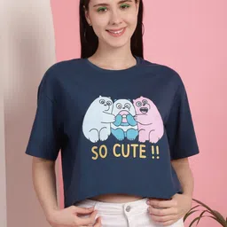 Dreambe Women Printed T-shirt-image-98